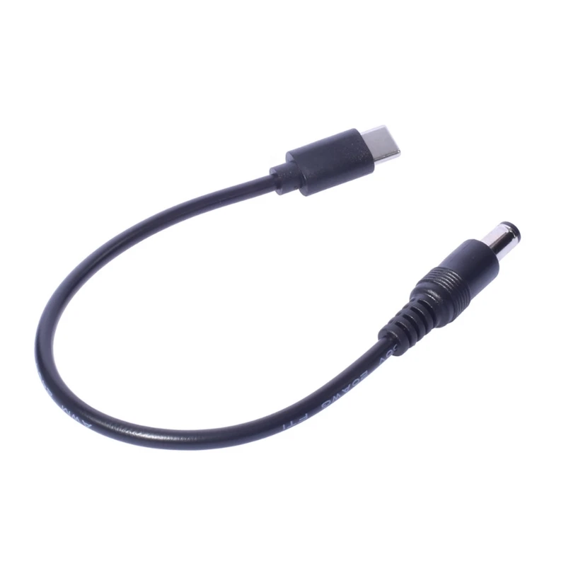 Draagbare tabletkabel, type C mannelijk naar DC5,5x2,1 mm mannelijke stekkerverlengingsdraad