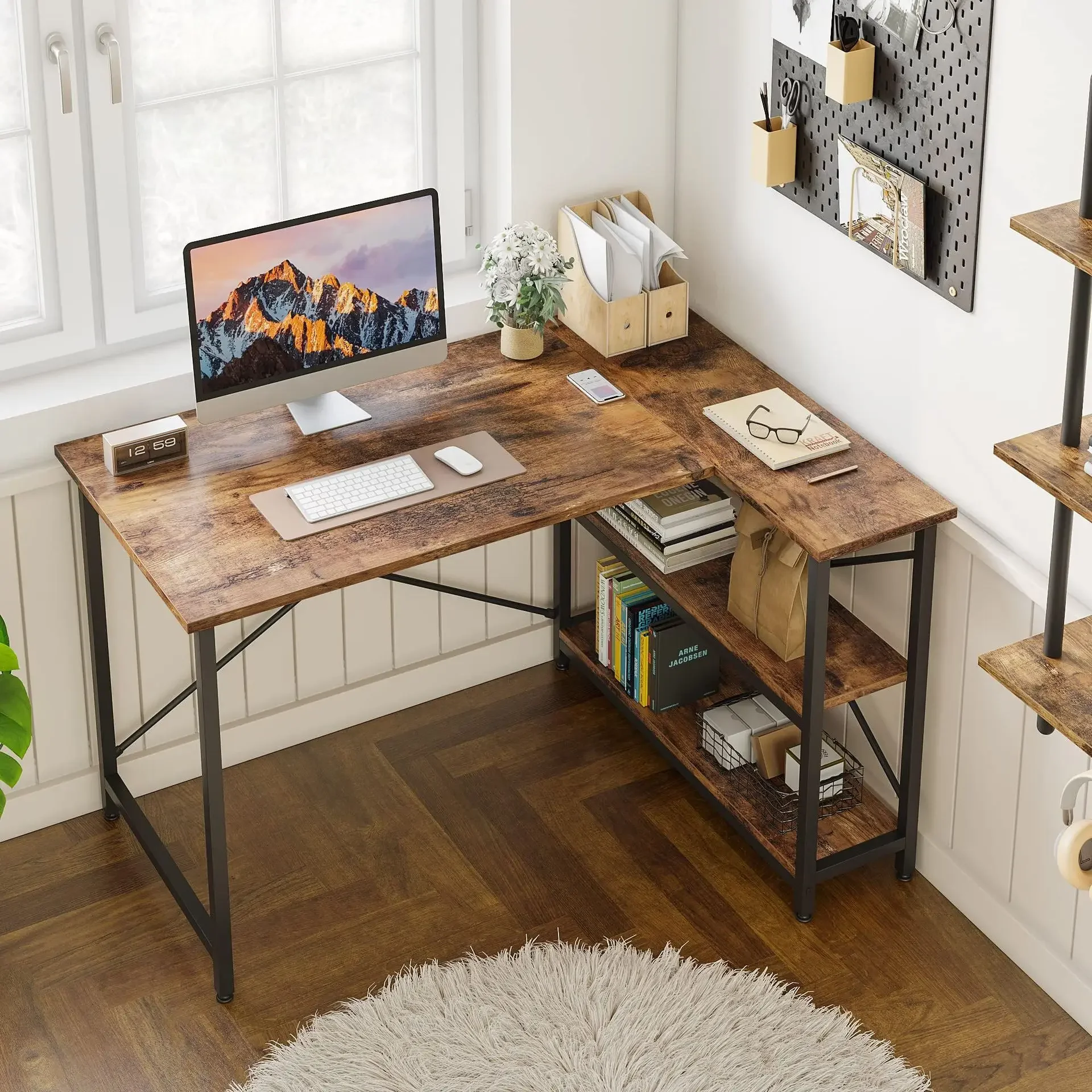 

-Industrial Wooden Game Desk For Home Office Factory Furniture Supply
