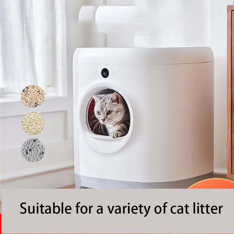 7L Intelligent Automatic Self Cleaning Fully EnClosed Cat Litter Box Shoveling Machine Clean Anti-Splash Toilet Litter Tray