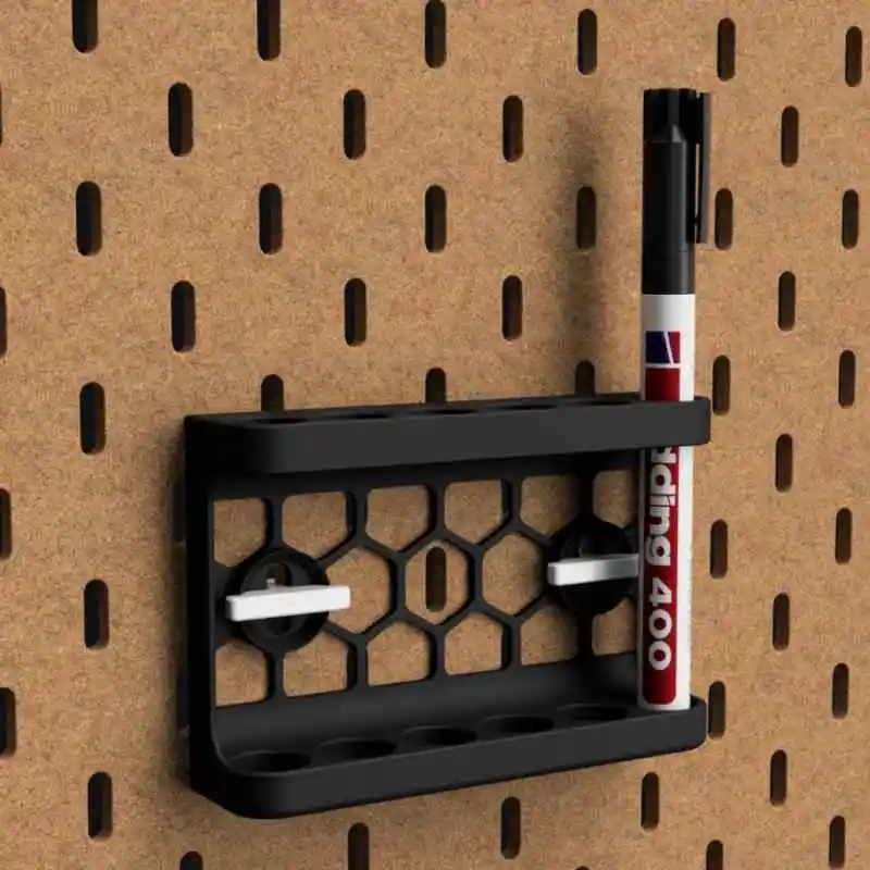 Desktop Pegboard Organizer Wall Mount Tool Holder For Markers Screwdrivers Stationery Small Tools Space Saving Storage