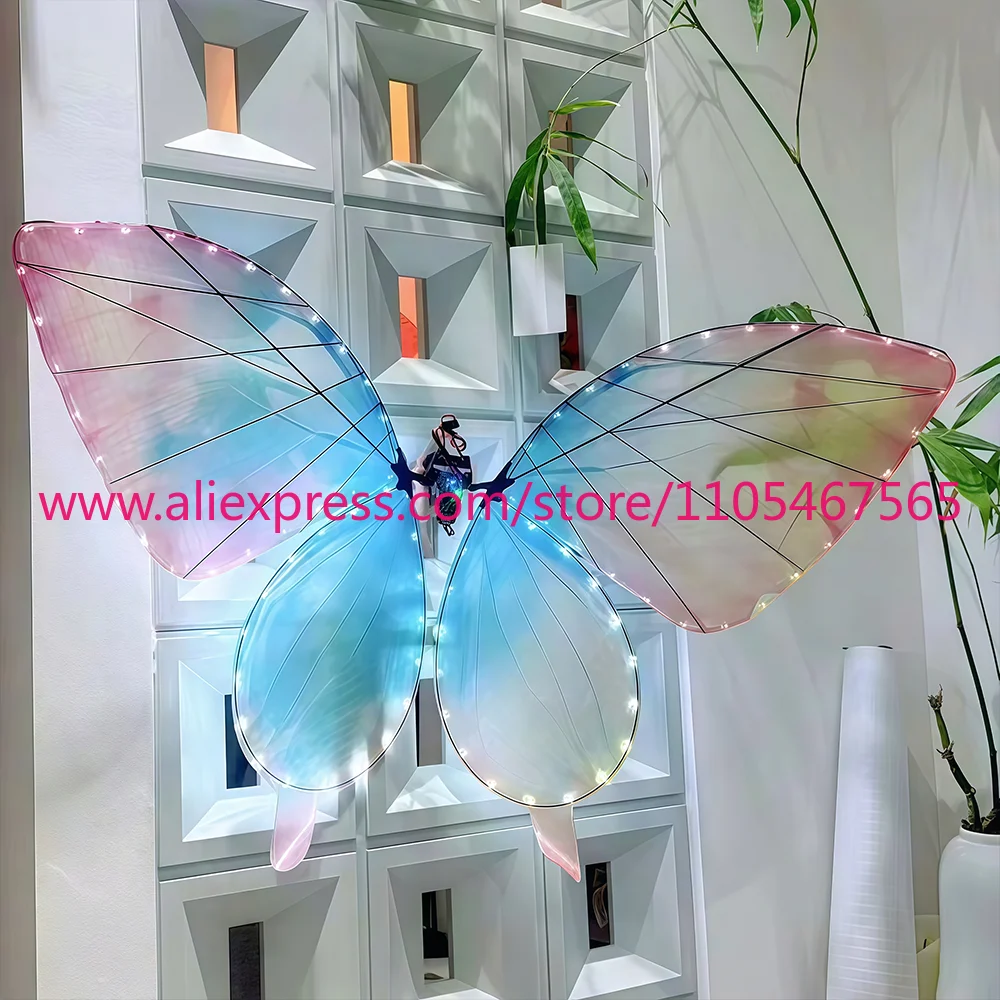 Remote Control Bionic Butterfly Flyer LED Flying Butterfly drone kit including remote control battery for events and weddings