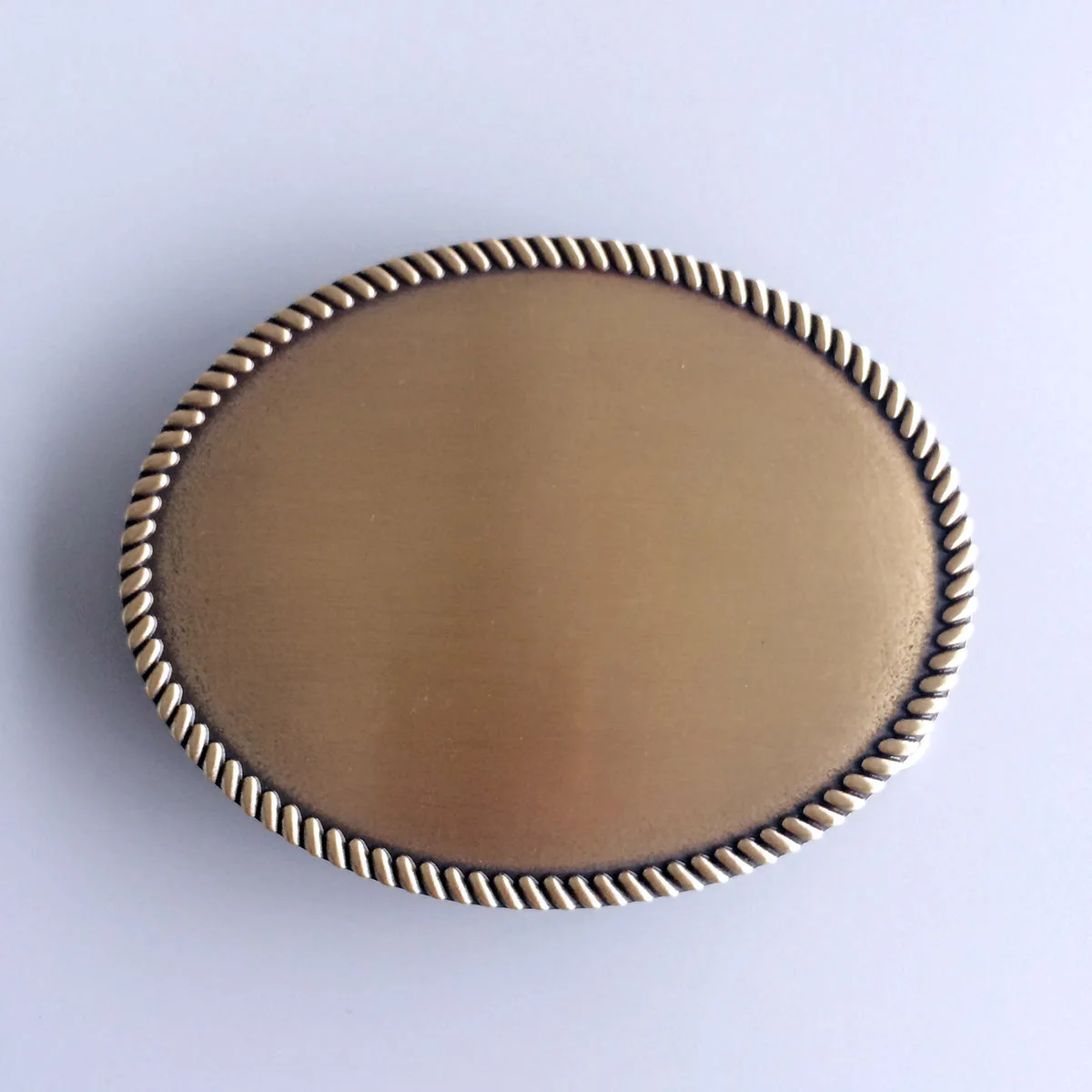 Vintage Style Western Rope Oval Blank Belt Buckle also Stock in US BK-BL005 Free Shipping