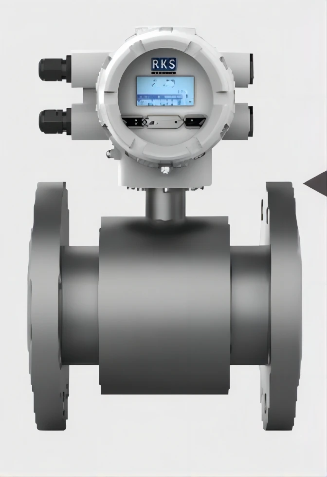 Salt water application DN100 magnetic flow meter