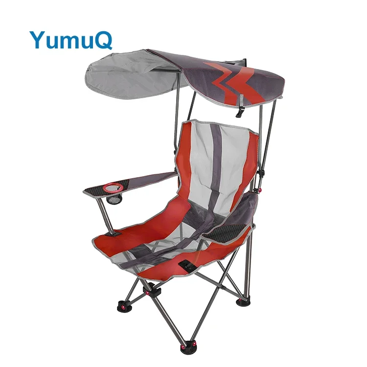 

YumuQ Camping Outdoor Lawn Picnic Carry Bag Beach Mesh Quad Camping Chair Padded Folding Without Armrests