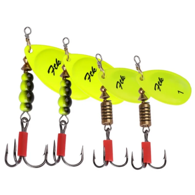 5g 8g 11g 15g Metal Fishing Lure Spinner Bait With Treble Hook Rotating Sequin Spin Hard Artificial Bait For Pike