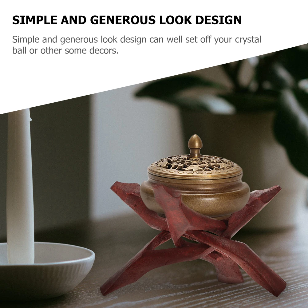 

Wooden Tripod Bowl Display Rack Abalone Holder Abalone Wooden Tripod Stand Display Stand Jewelry Dish Home Storage