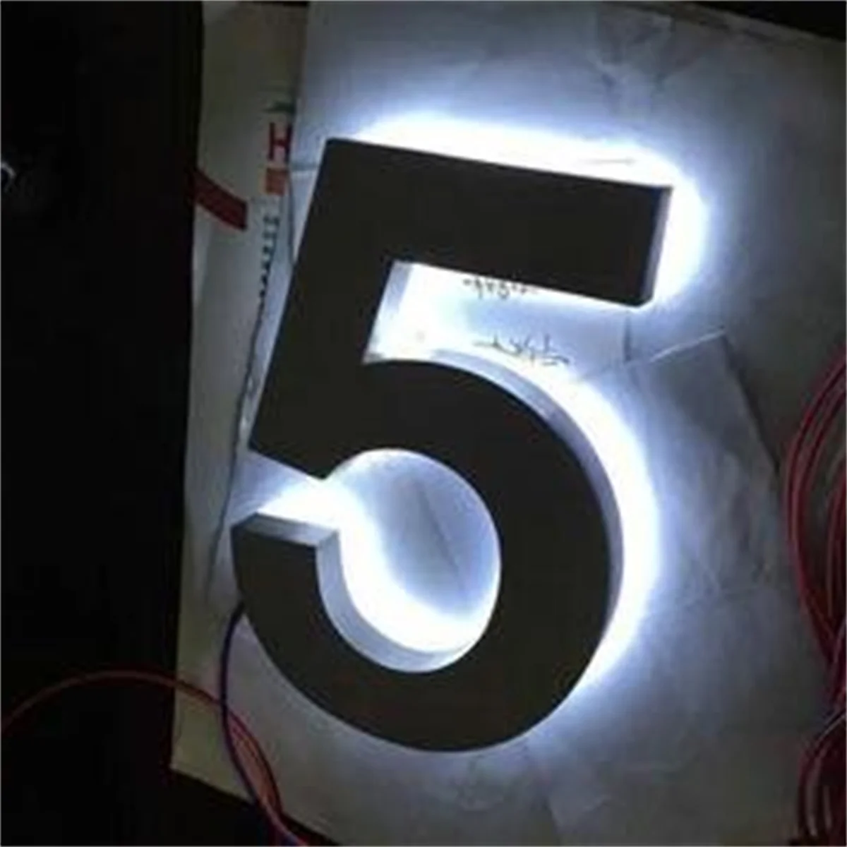 Number Street Signs 3D Door Head Digital Nightlight Signs Custom Indoor And Outdoor Waterproof LED Acrylic Light Letters Room