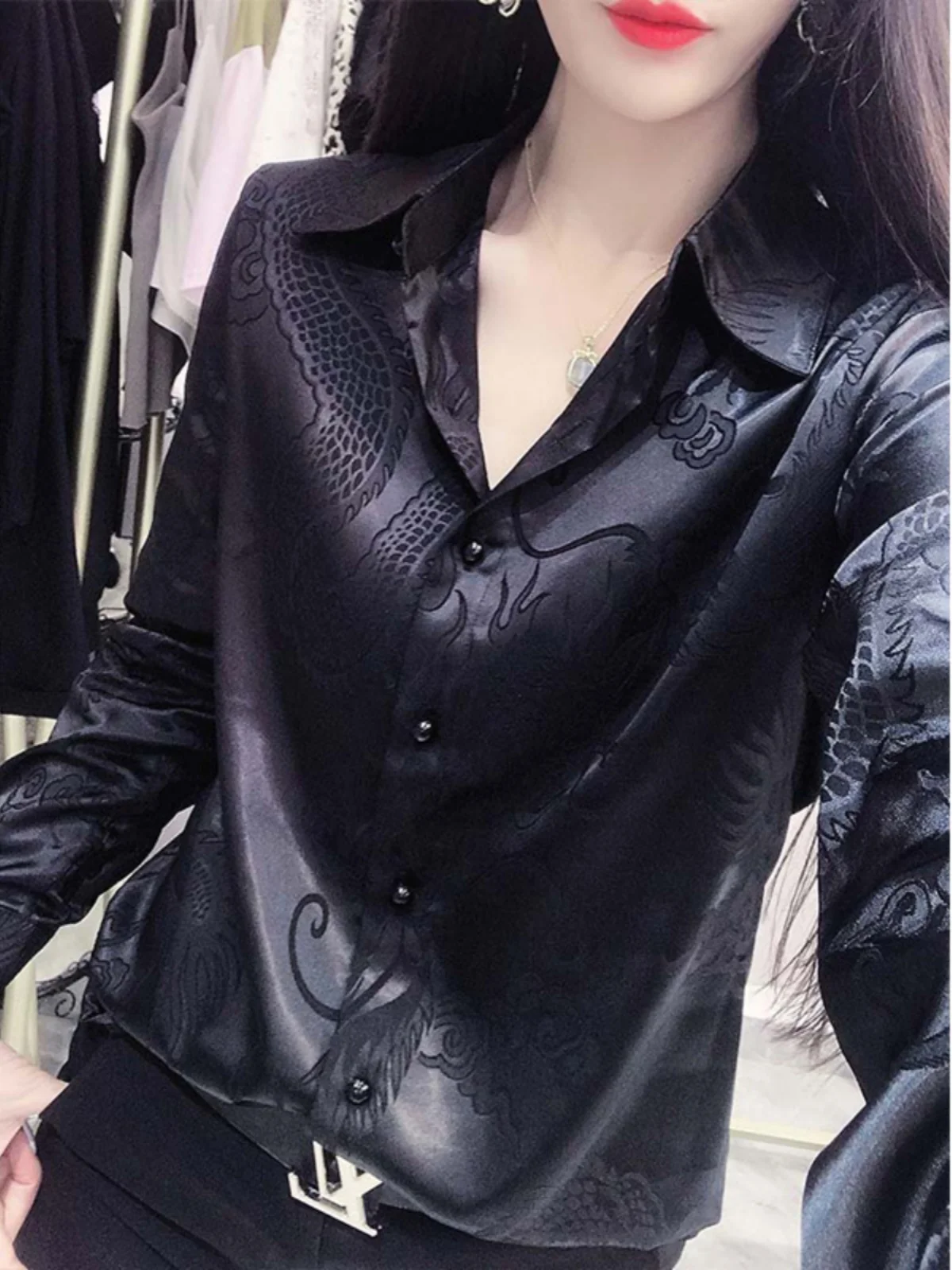 

Свободные женские туфли из ацетата и атласа Long Sve, весна 2024, модный дизайн, вышивка, повседневная одежда для поездок на работу, полиэстер