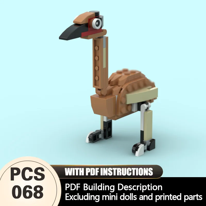 

Creators Animal Series Model MOC Building Bricks Australian Bird Modular Technology Gifts Holiday Assemble Children Toys Suit