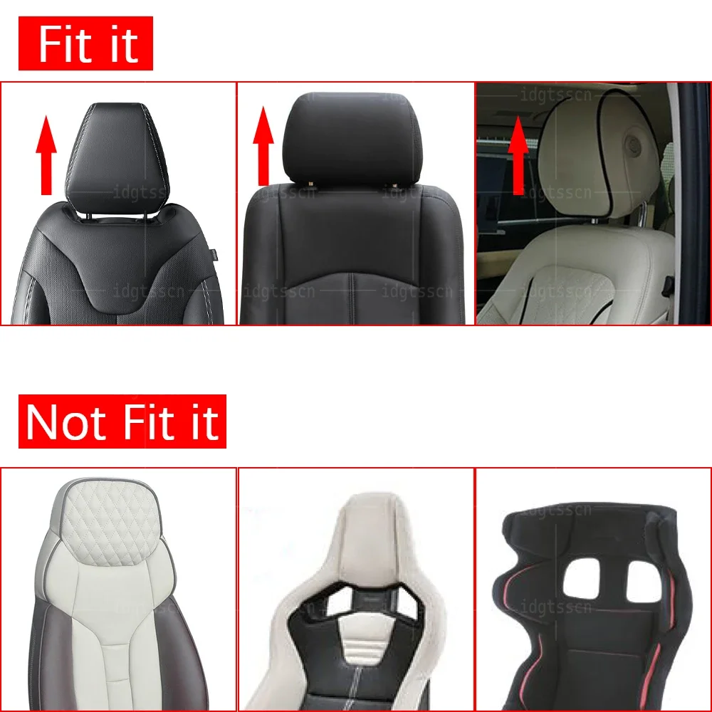 1PC Car Styling For KIA EV6 GT EV6 GT line S 2021-2023 Car Seat Neck Head Support Pillow Carbon Fiber Headrest Auto Accessories