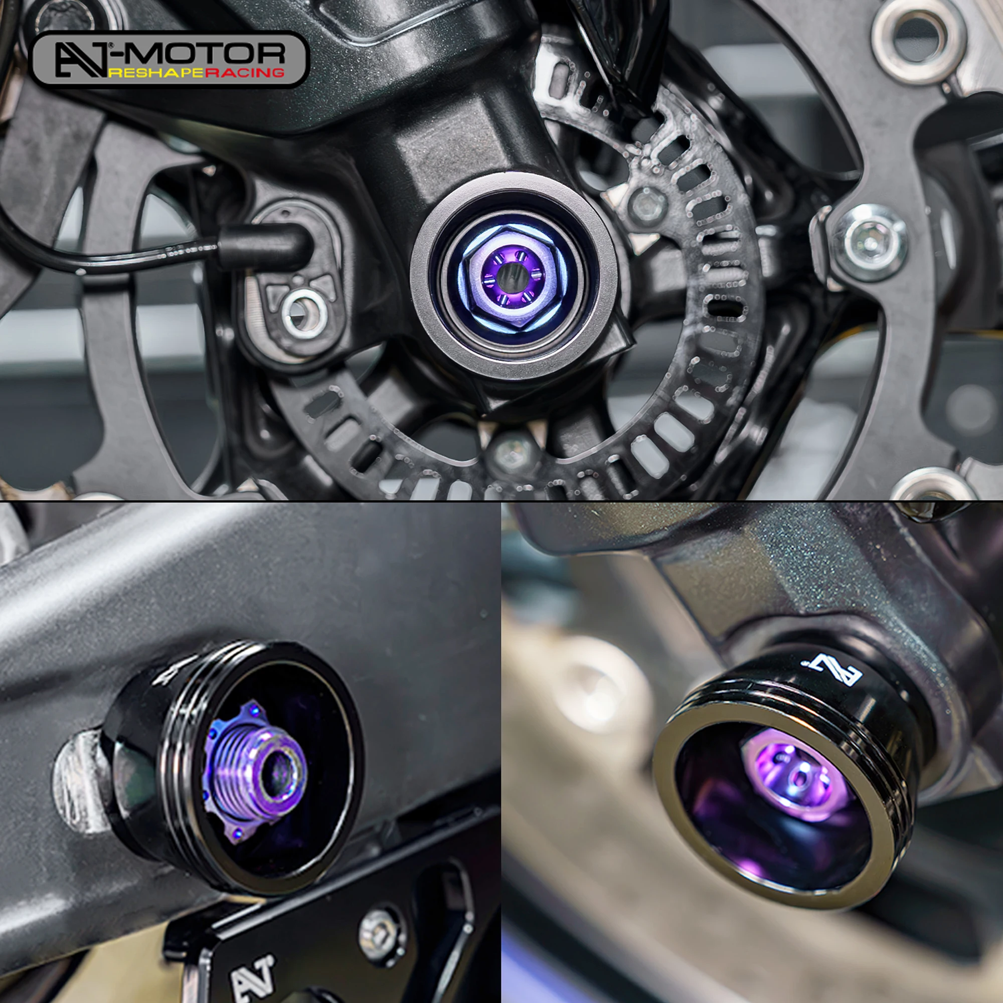 Motorcycle Front & Rear Axle Sliders for Yamaha YZF-R3 2019-2025 Anti-Drop Crash Protectors Motorbike Parts Accessories