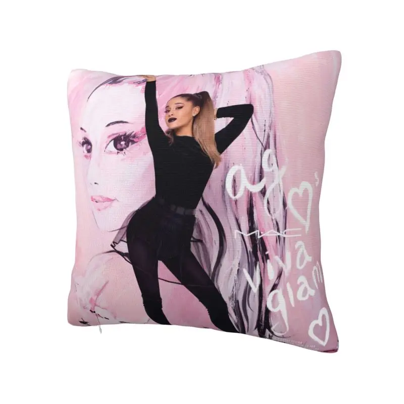 Ariana Grande American Singe Throw Pillow Covers Decoration Modern Pop Music Cushion Decoration Salon Square Pillowcase