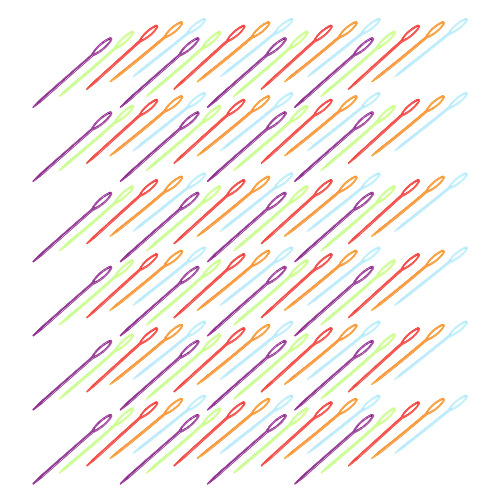 

200 PCS Needles Set Plastic Knitting Sewing Crochet Handmade Sweater Cable Plastic Knitting Needles Weaving Crafting Durable