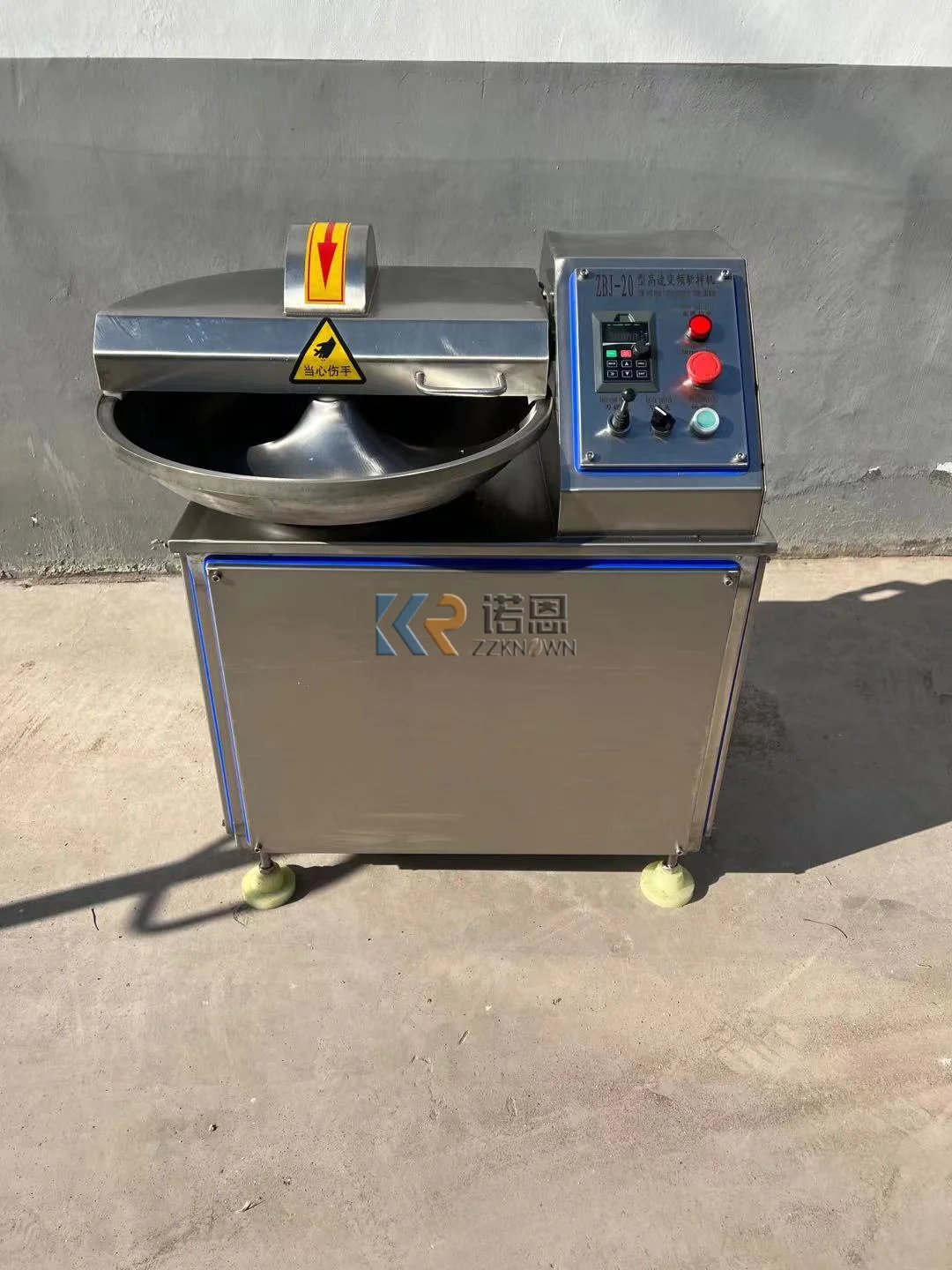 ماكينة تقطيع اللحوم من الفولاذ المقاوم للصدأ الصناعية، قطاعة الطعام، قطع وعاء لحم الدجاج، خلاط مطحنة