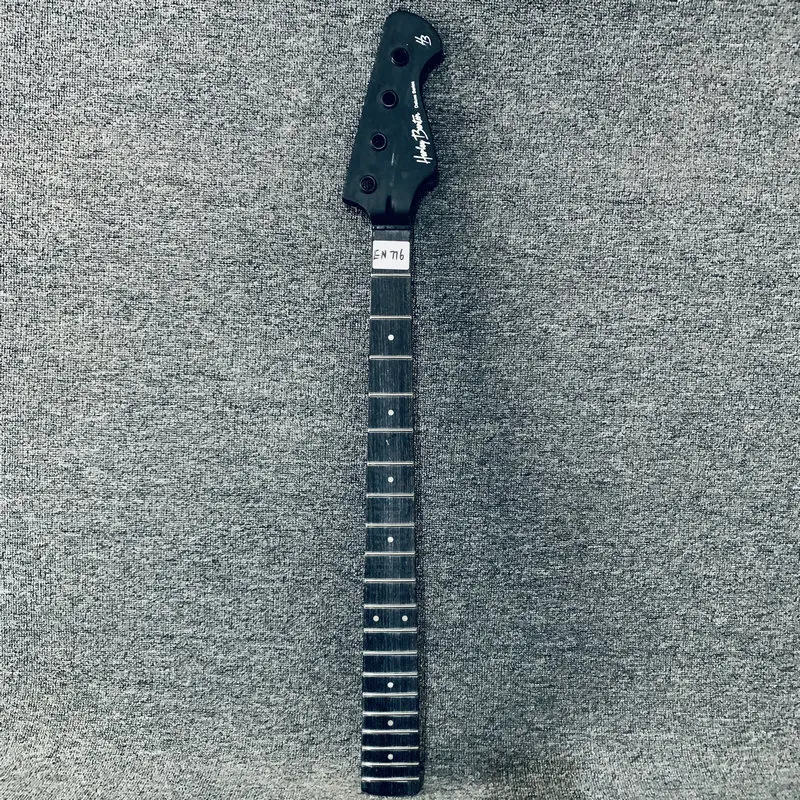 EN776  Matte Black Color 4 String Electric Bass Neck Genuine HarleyBenton Deluxe Model Paints and Wood Damaged Special Sales