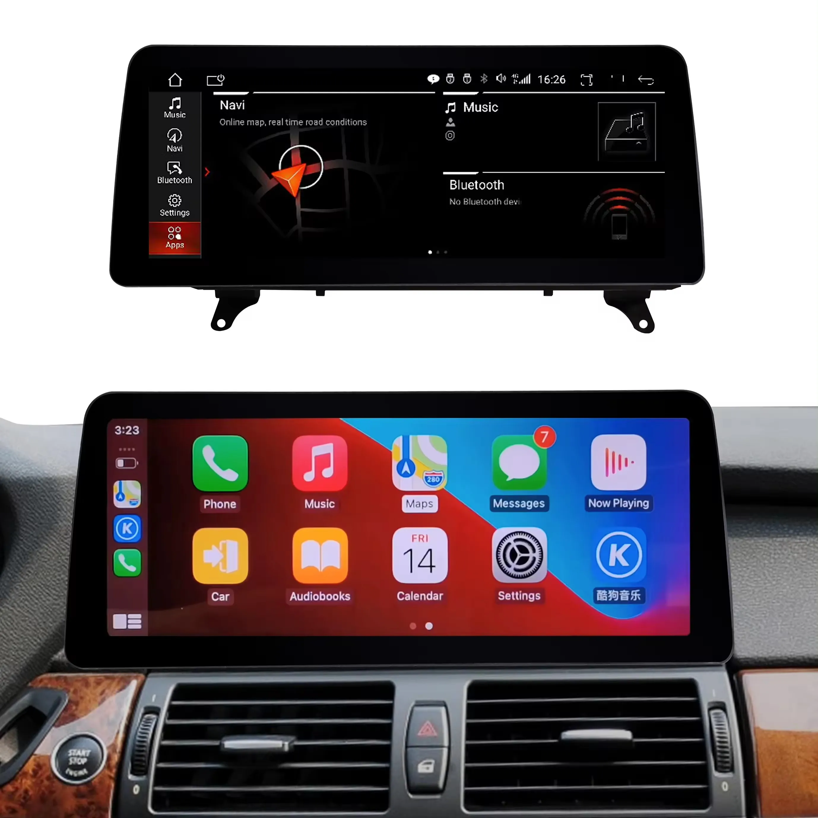 10.25inch Android 13 car dvd player for BMW X5 E70 X6 E71 (2011-2013) CIC system autoradio gps navigation car multimedia system