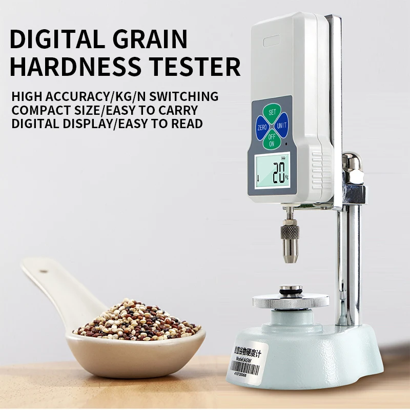 Digital display grain hardness tester desktop rice, soybean, paddy pearl grain high precision hardness tester hardness tester