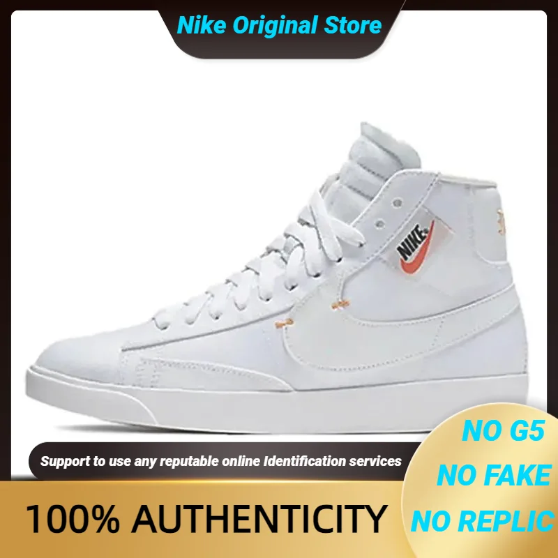 Nike Blazer Mid Rebel Summit White Women's Sneakers shoes BQ4022-102 With Original Box