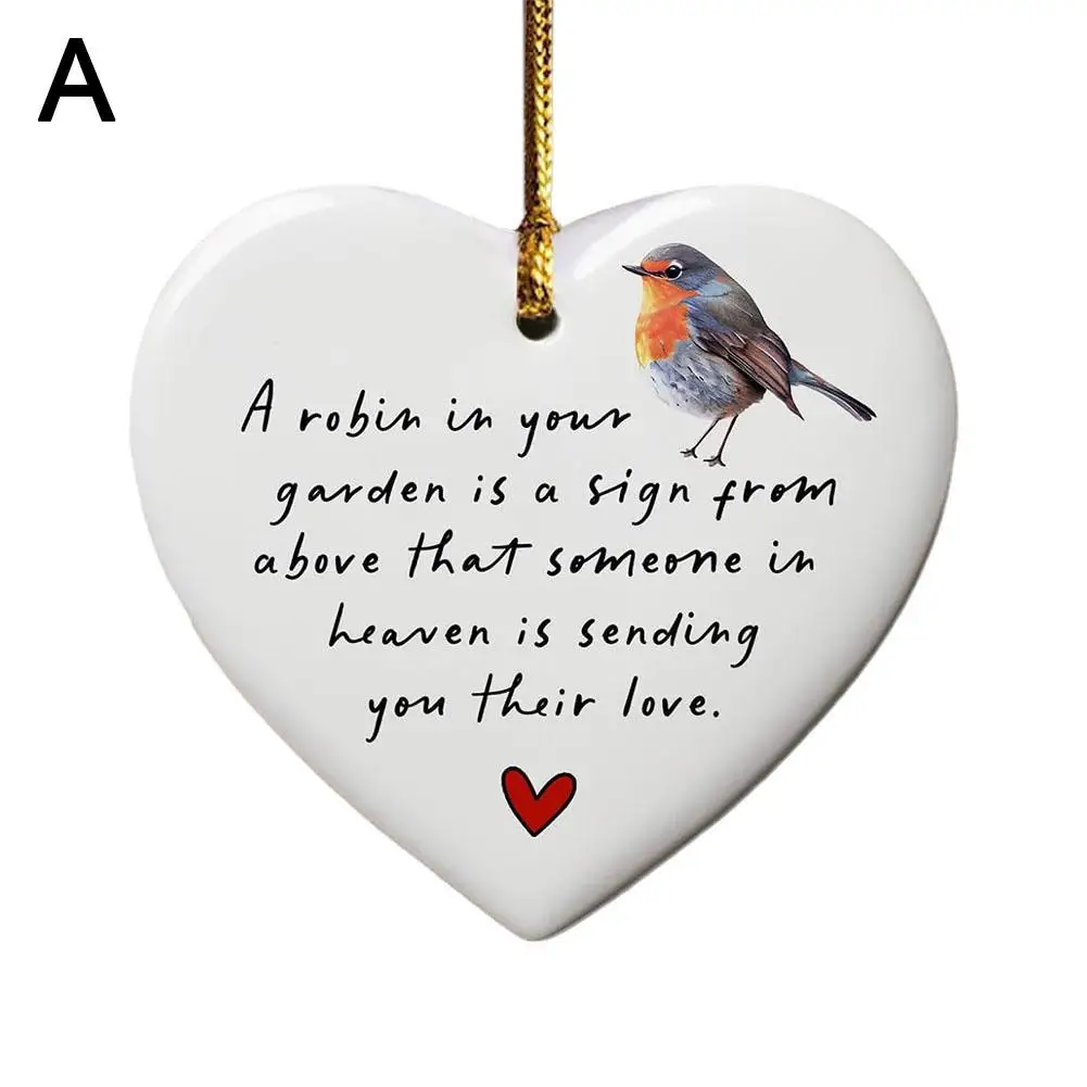 Garden Ornaments Christmas Robin Ornament Chrismas Village Window Stone Art Robin Decoration Ornament Christmas Natural Han D4y5