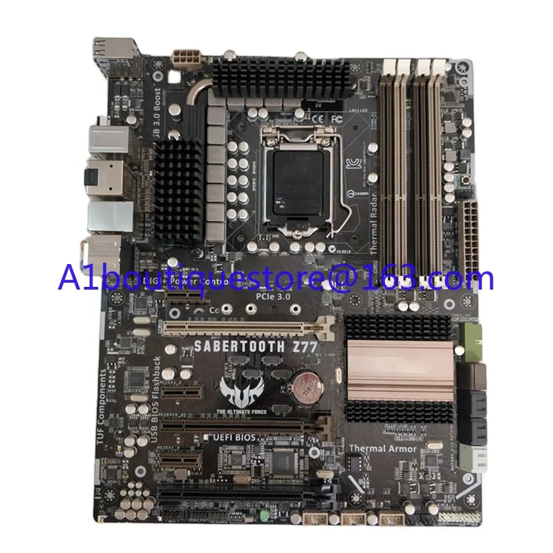 TUF SABERTOOTH Z77 For ASUS ATX Desktop Motherboard Z77 LGA 1155 Supports Core i7/i5/i3 High Quality Fully Tested Fast Shi