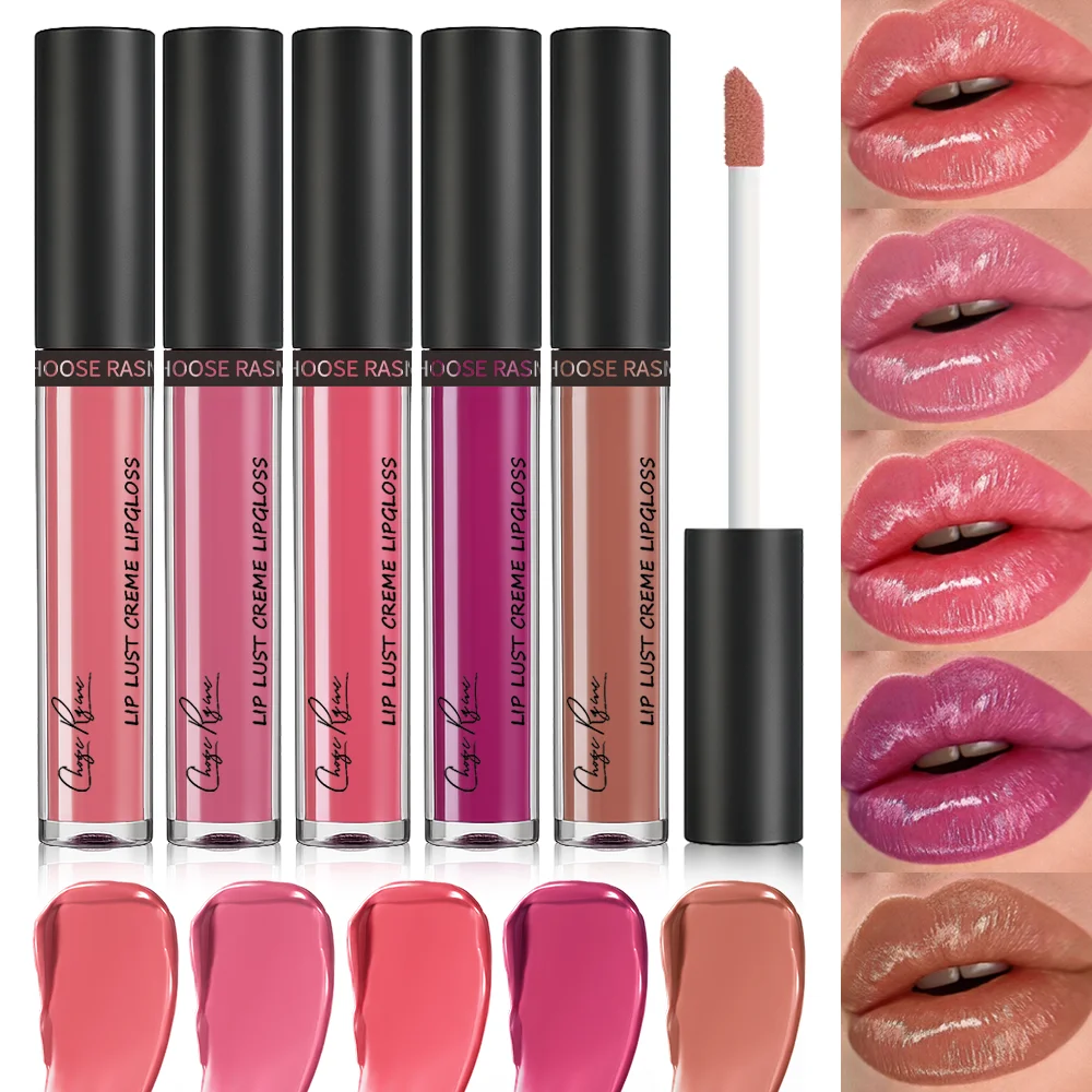 5-Color Liquid Matte Lipstick Lip Gloss Non Stick Cup Waterproof Korean Cosmetics Women's Cosmetics