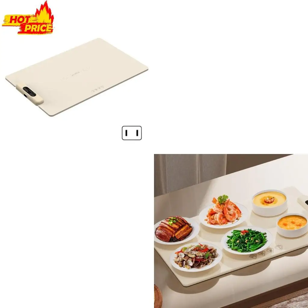 

Dining Table Heating Mats Fast Heating Pad Foldable Warmer Plates Silicone Heating Pad for Various Table Size