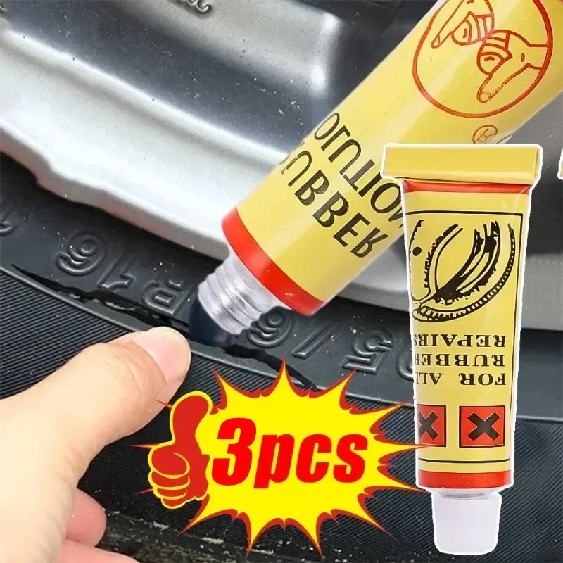 Car Motorcycle Bicycle Tire Repairing Glue Inner Tube Puncture Repair Glue Agent Emergency Portable Tyre Vulcanized Glue