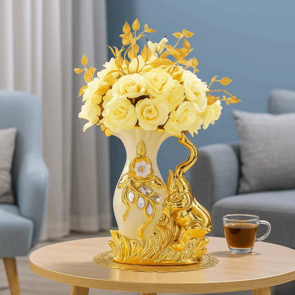 porte-fleurs-moderne-en-forme-d'elephant-vase-decoratif-de-luxe-en-ceramique-dore-conteneur-de-fleurs-de-style-europeen-entree