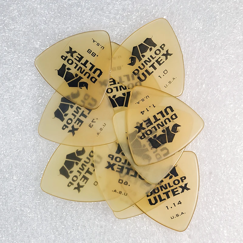 Dunlop-plúa triangular Ultex para guitarra, 0,6/0,73/0,88/1,0/1,14mm, bajo, acústico, eléctrico, clásico, accesorios para guitarra 426R