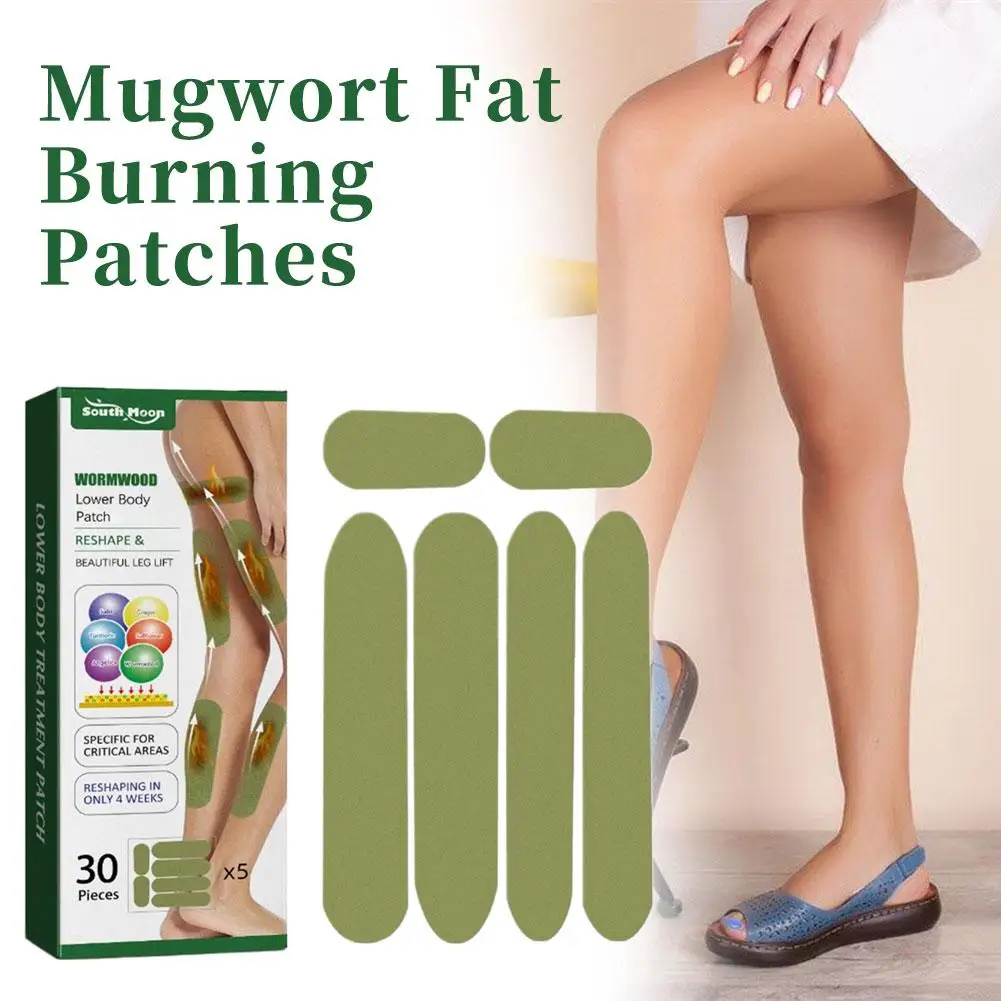 

30pieces Reshape Figure Mugwort Fat Burning Body Care Stickers Thin Tight Lift Beautiful Leg Wormwood Lower Body Treatment Patch