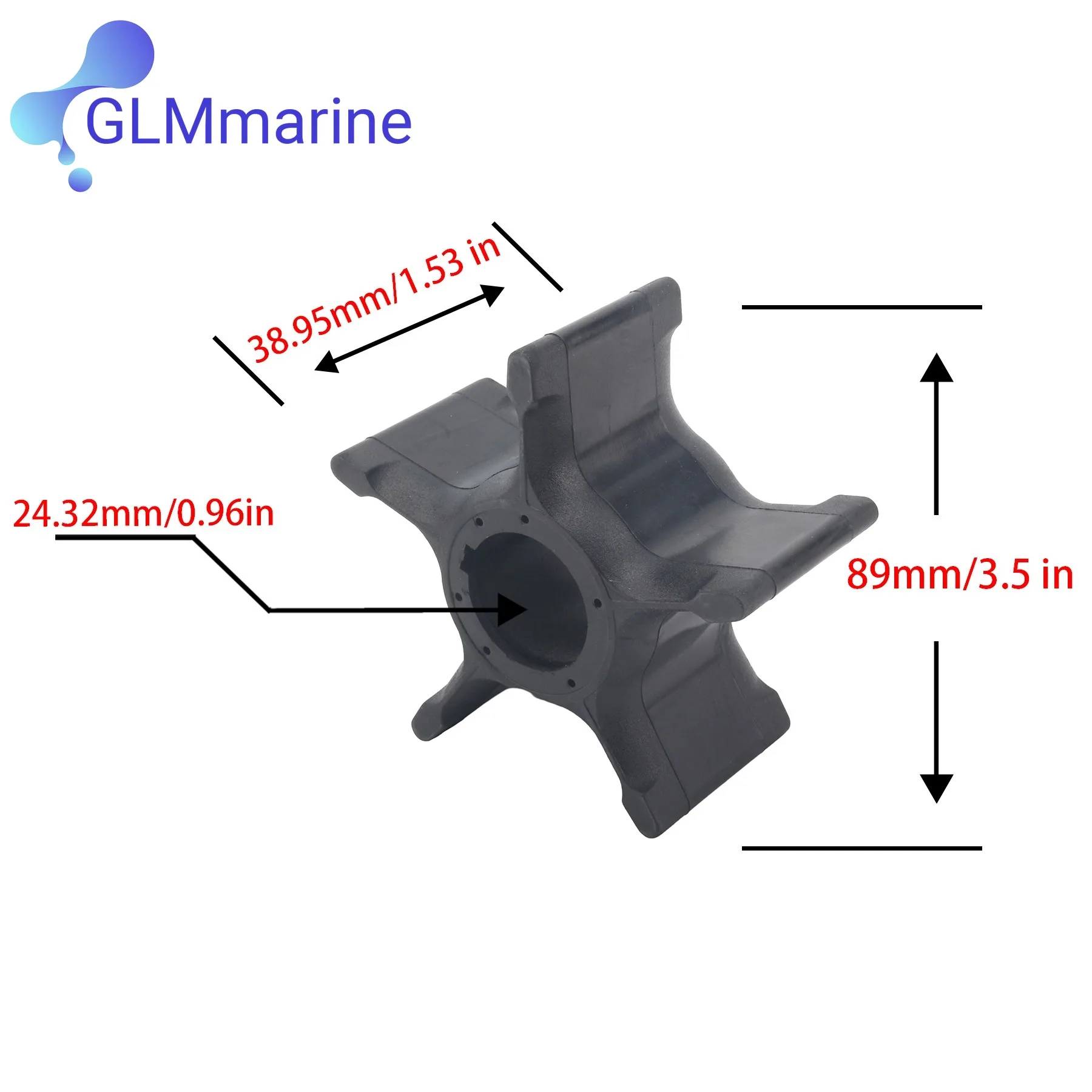 

17461-93J00 Boat Engine Cooling System Water Pump Impeller for Suzuki 4-Stroke DF 200 225 300 350 HP Outboard Motors 17461-93J01