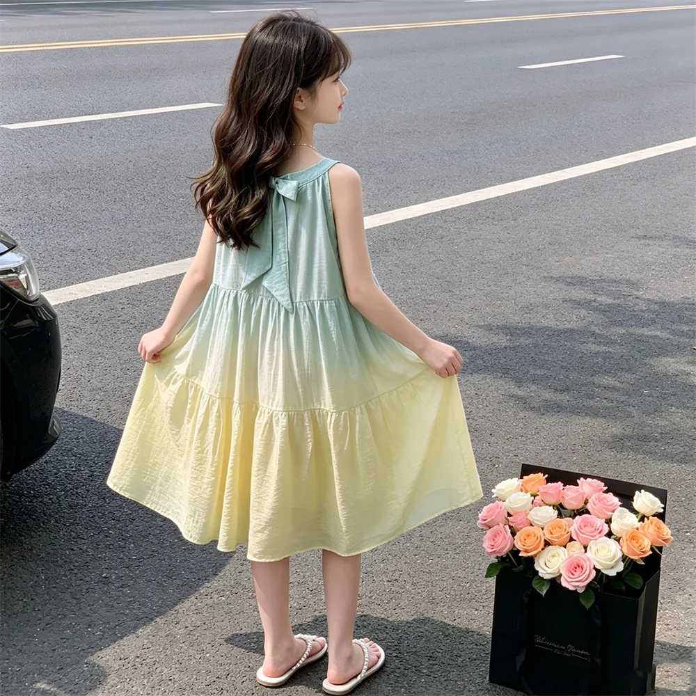 Baby Clothing Line - Elegancka sukienka bez rękawów dla dziewczynek,