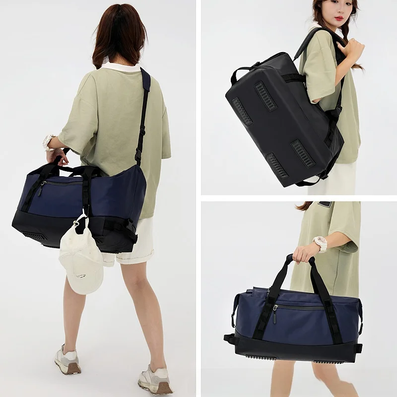 waterproof-nylon-outdoor-travel-backpack-leisure-sports-fitness-crossbody-bag-high-quality-men's-bag-pure-color-polyester
