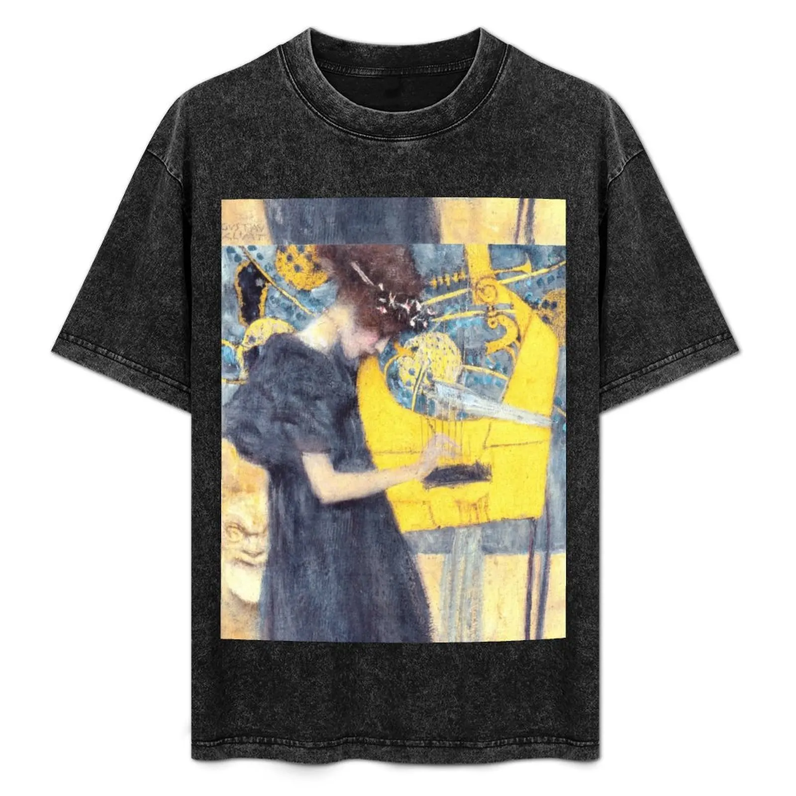 HD. Music, by Gustav Klimt . HIGH DEFINITION T-Shirt croswit shirt man vintage t shirts topping mens funny t shirts