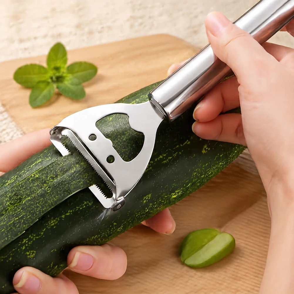 Laugh-Face Corn Planer Stainless Steel Corn Peeler/Bottle Opener Fast Safe Corn Kernels Remover Cutter Tool Manual Threshing