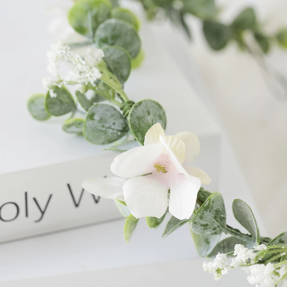 

Цветочный ободок для волос для женщин, изящный головной убор для невесты, для свадебной вечеринки, косплея, декоративная корона, цветочный головной убор, аксессуар для укладки волос