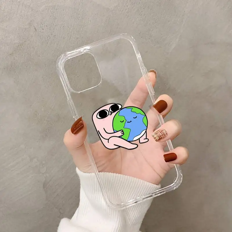 Pink Cartoon Funny big eyes ketnipz Phone Case for iPhone 11 12 13 mini pro XS MAX 8 7 6 6S Plus X 5S SE 2020 XR case