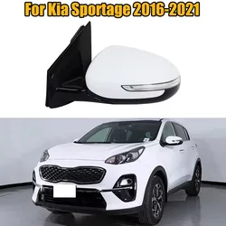 For Kia Sportage 2016-2021 Car Side Rear View Mirror Assembly 10-pins With Turn Signals Power Folding Heated Blind Spot