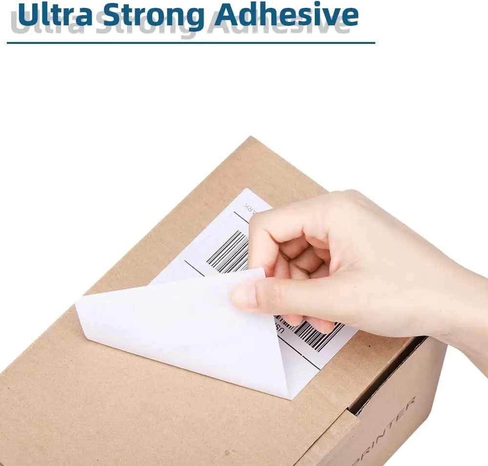 500 Sheets  Phomemo Thermal Label Sticker 100x150mm Shipping Labels for Postage Barcode Compatible with PM241 PM246S Printer