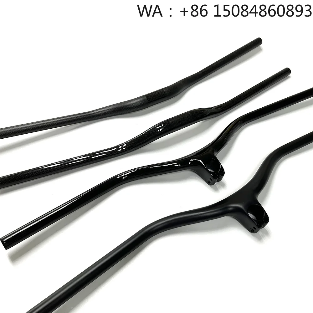 31.8mm Diameter Full Carbon MTB Straight Handlebar Ultralight Mountain Bicycle Steering Bar Custom Length Cycling Replacement Pa view 5