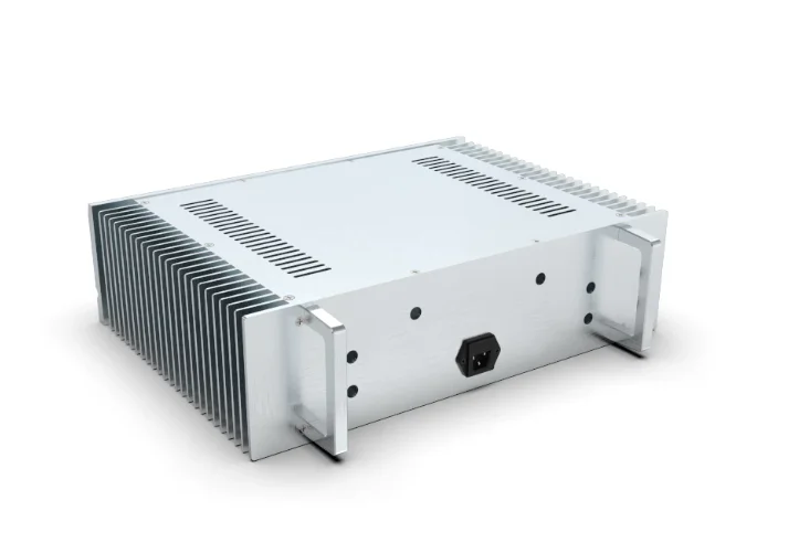 BZ4312A2 Silver Full Aluminum Chassis 120mm Height DIY Power Amp Enclosure Box for HIFI Audio System