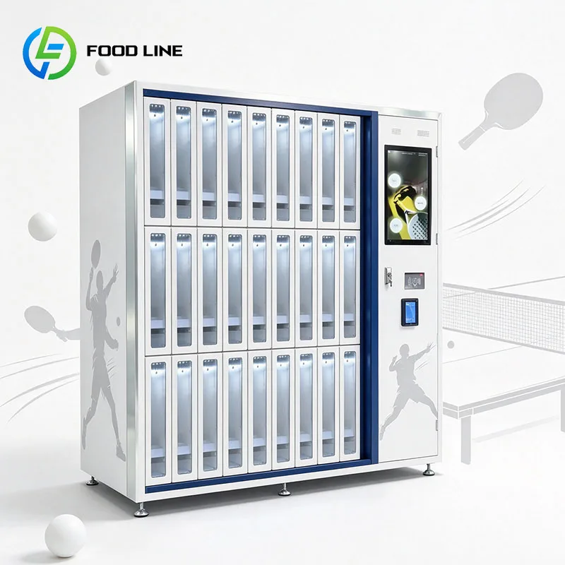 Table Tennis Racket Vending Machine Ping Pong Equipment Smart Locker Tennis Badminton Rackets Sports Gear Customized