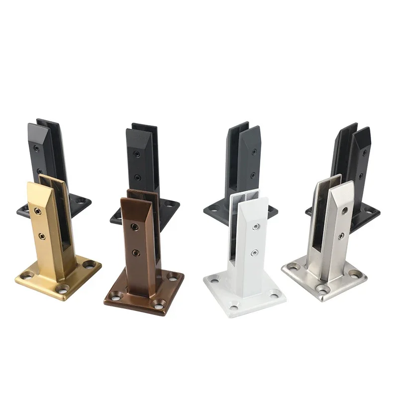 Glass Staircase Handrail Fixing Clip 304 Thick Stainless Steel Non Perforated Guardrail Pool Floor Fixed Glass Clip