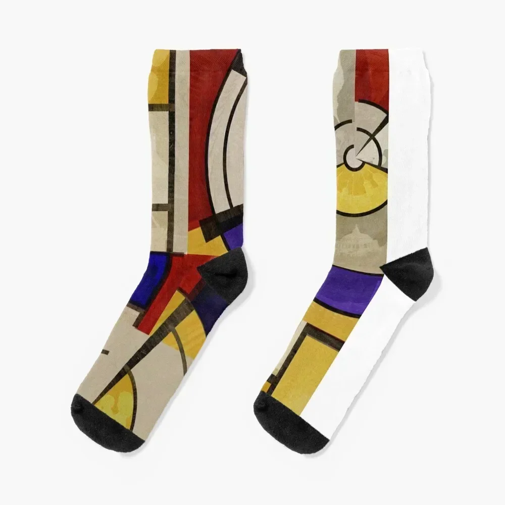 

London Squares ONE ONE TWO Socks Running cute Rugby Socks Girl Men's