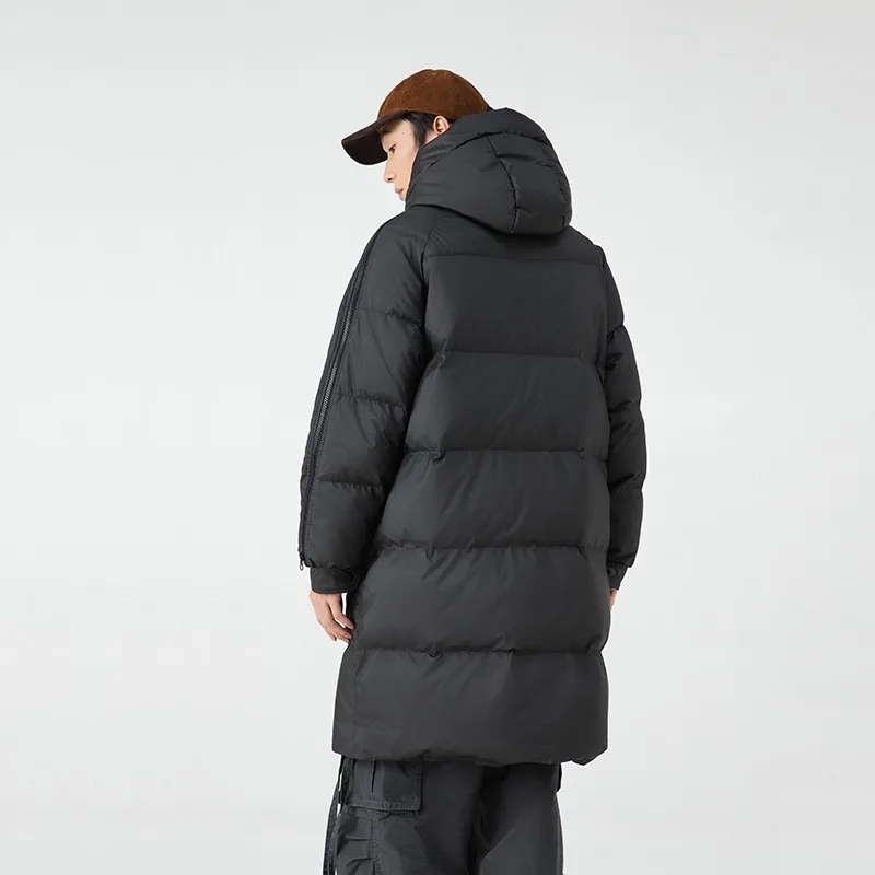 

2024 New Thermal Insulated Mid-Length Couple's Down Jacket, 50% Duck Down Fill Winter Coats for Men and Women