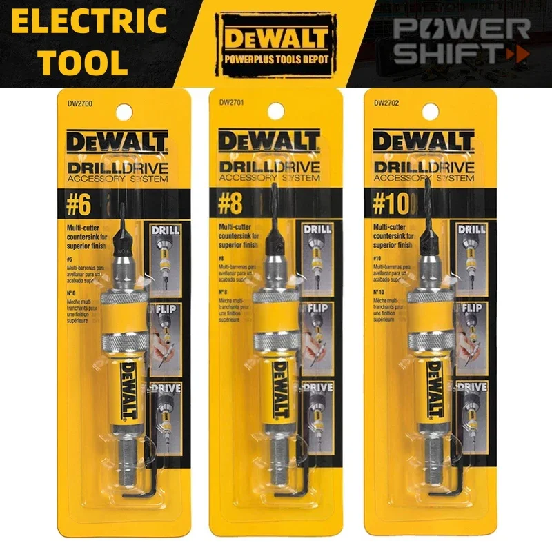 

DEWALT DW2700 DW2701 DW2702 Countersink Wood Gun Drill Bit Complete Unit 2 in 1 #6 #8 #10 Flip Drive Drill Bits Tool Accessories