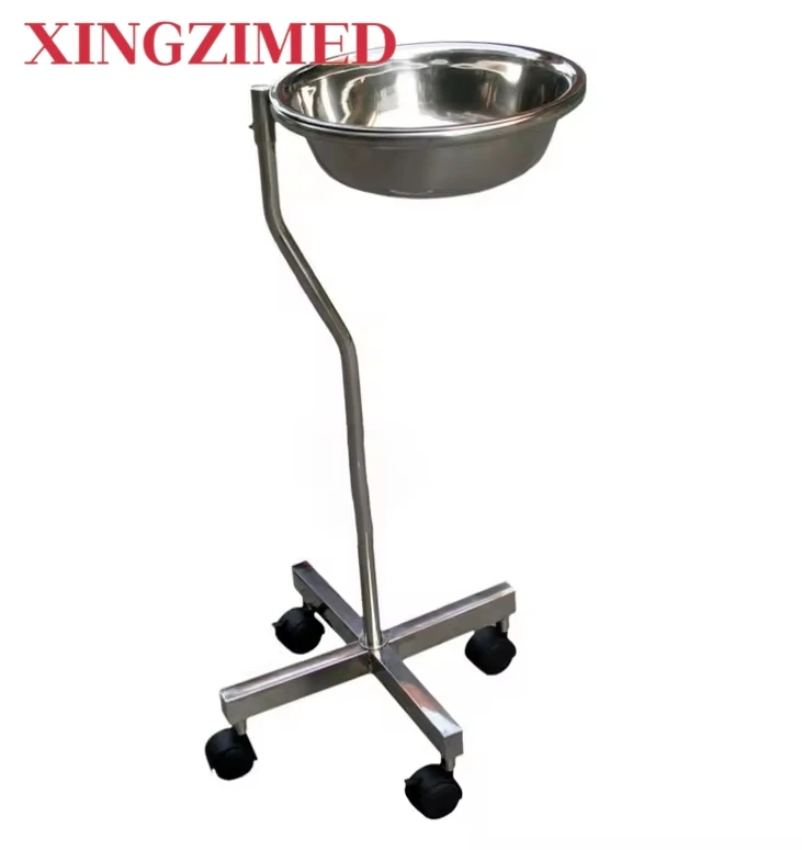 xingzimed-medical-stainless-steel-304-single-arm-square-tube-base-washbasin-for-washing-and-wound-debridement