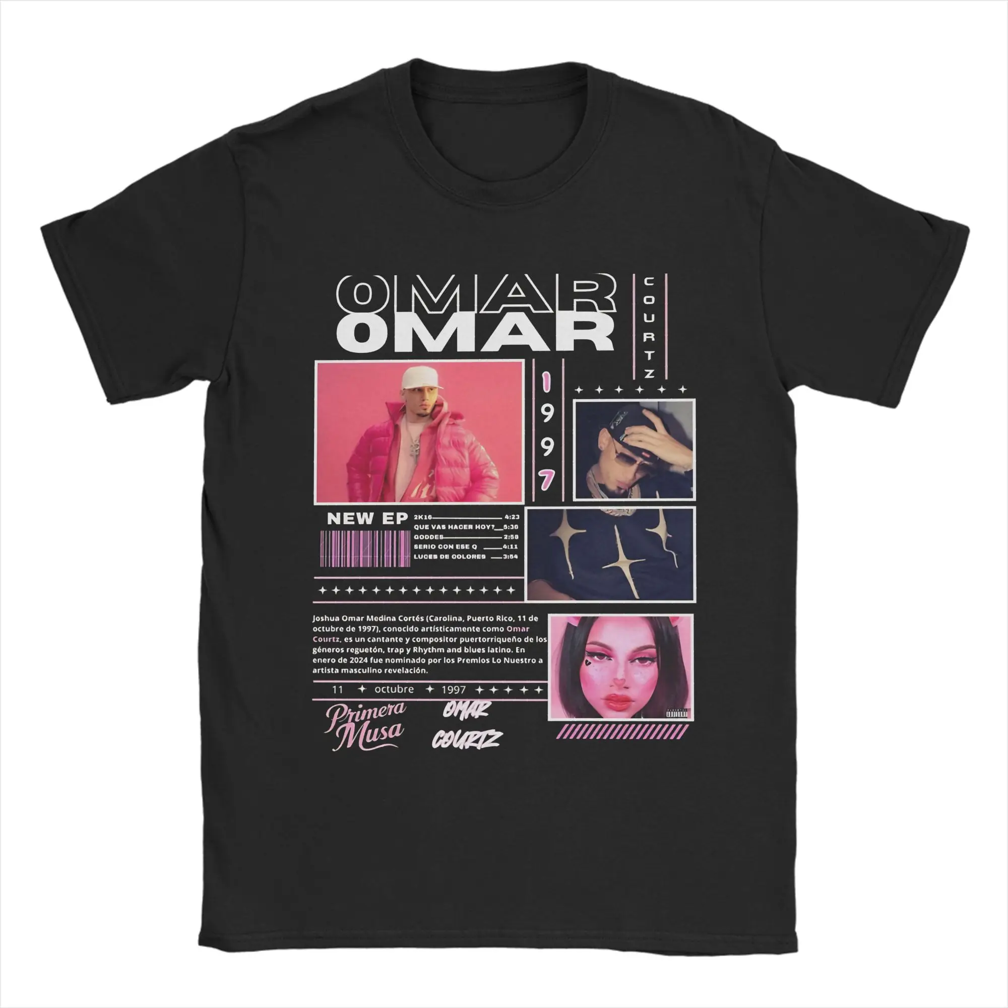 Camiseta First Muse Omar Courtz, camisetas de algodón puro de verano para hombres, camiseta informal de Hip Hop, camisetas impresionantes de manga corta