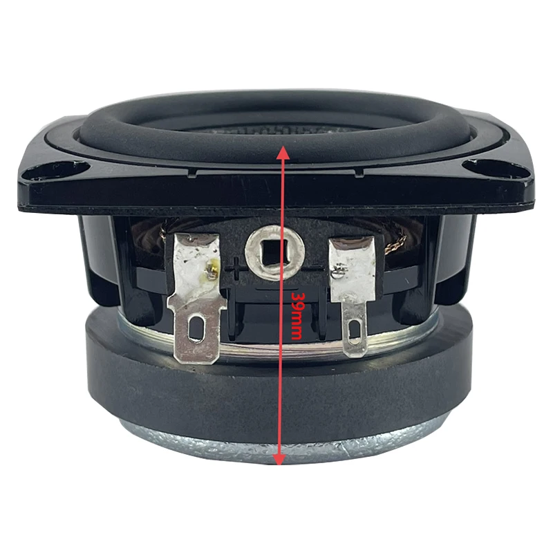 Altavoz de frecuencia de rango completo de 2,25 pulgadas y 60mm, altavoz de lavabo tejido con borde de goma de 4Ohm y 15W, piezas de bricolaje para cine en casa de alta calidad