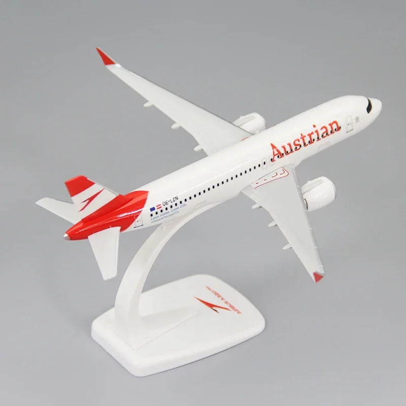 

1:200 Scale Europe A320neo Austrian Airplane Aircraft Plane ABS Plastic Assembly Model Toy Collection Display Gifts With Stand